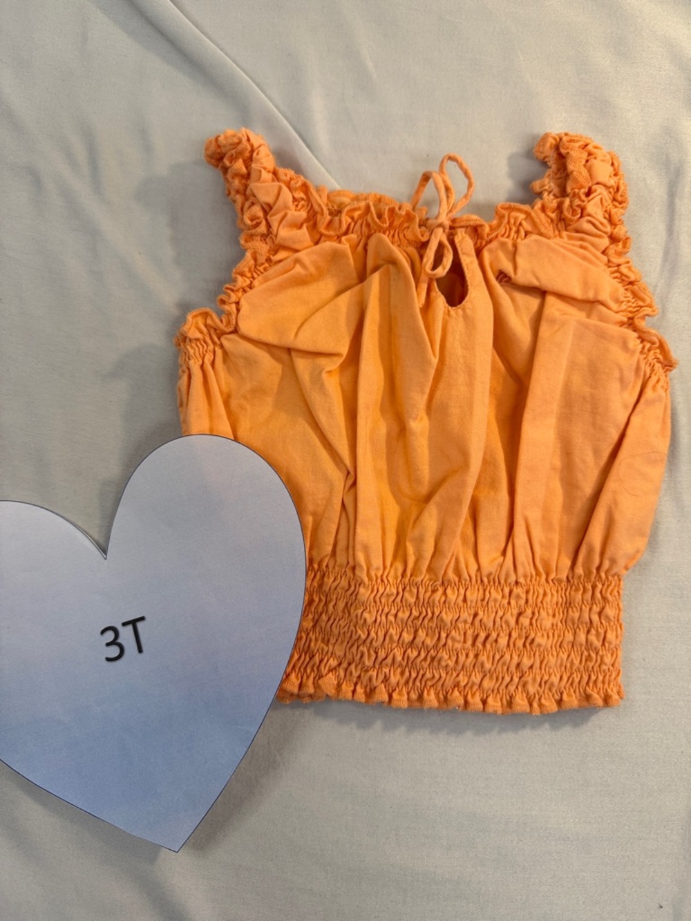 Mexx - LIKE NEW - orange dressy  tank top. Size 3-4
